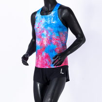 Diamond League sports training competition Marathon running fitness vest tight shorts Racing track and field suit