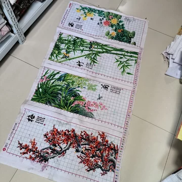 梅兰竹菊十字绣成品-梅兰竹菊十字绣成品促销价格、梅兰竹菊十字绣成品