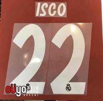 (Eurasian International) Real Madrid 18 19 away cup match print No. 22 Cisco ISCO