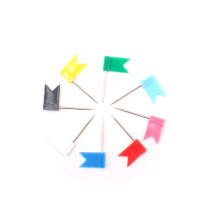 50 plastic 8 color flag red cute I-shaped nail press nail creative map cork mark nail
