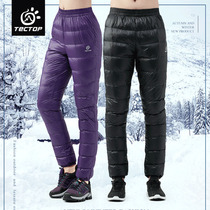 Outdoor down pants thickened underwear men and women autumn and winter cold-proof warm wind-proof and cold-proof elderly home pants