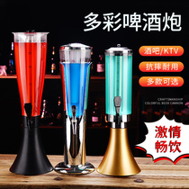 Commercial 3L beer wine cannon creative wine barrel wine tower beverage barrel resistant to drop wine cannon fruit juice beer barrel beverage barrel machine