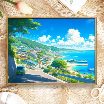 海滨小镇油画-海滨小镇油画促销价格、海滨小镇油画品牌- 淘宝