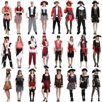 Halloween cos Pirates of the Caribbean Costume Captain Jack Clothes Couple Pirates Clothes New