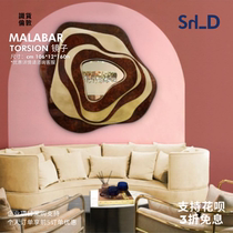 Portugal MALABAR TORSION Room-Room Living-room Living-room Bathroom Genguan Polished Nickel Stainless Steel Cosmetic Mirror