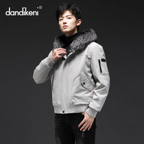 2021 Parker mens winter New rabbit fur liner one short loose youth fur coat coat