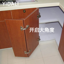 270 large angle 165 degree hinge hydraulic damping buffer corner linkage folding door hinge corner cabinet 175 hinge