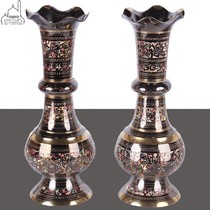 Pakistani bronze handicrafts countertop vase European style home living room bedroom decoration 40 cm
