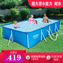 Commercial large bracket reservoir Small childrens swimming pool Household adult adult thickened large inflatable outdoor