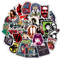 50 Mixed Classic Movie Stickers Pulp Fiction Fun Graffiti Stickers Skateboard PVC Waterproof Not Repeated