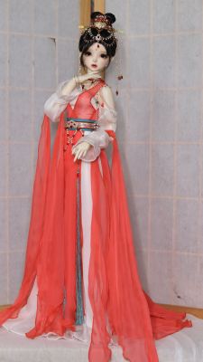 taobao agent Mulberry wedding doll jacket BJD 3 -point ancient style imitation doll costume doll clothes BJD long moon ember Ming