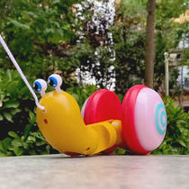 Shake the same matchmaking snail dragging toddler toy car Puppy pull car Baby child pull rope pull line 1-2 years old male 3