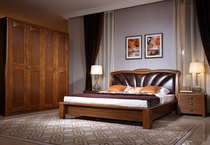 A home home board Wood pure leather Wood combined with 1 8 meters bed deposit