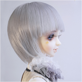 taobao agent 4 points of light gray short hair, wg44012, asdoll angel workshop, bjd doll wig 4 -point baby hair