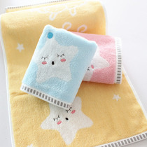 3 strips of clean jade cotton jacquard cartoon childrens towel thickened infant face towel cotton absorbent female Class A