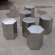 Art art custom edge a few outdoor shaped pier stainless steel hexagonal stool Garden landscape decoration stool