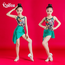Lolita New Summer Young Children Latin Dance Training Costume for Girls Training Performance Costumes
