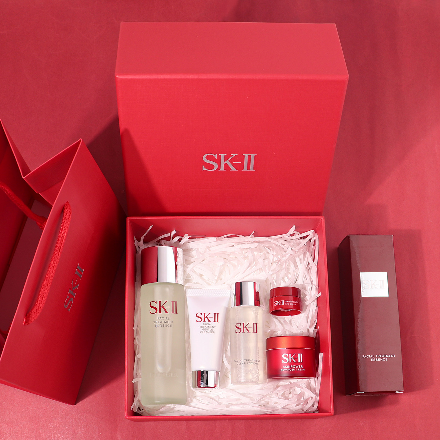 顺丰！SK2/SK-II/SKII护肤套装神仙水套盒五件套skll情人节女礼盒