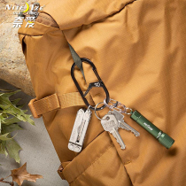 niteize naai mountaineering buckle G-shaped buckle ring quick-hanging key chain backpack hanger climbing buckle stainless steel
