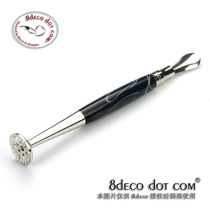 8deco legend series pipe pressure rod acrylic black and white 2016 new concave spoon engraving anti-flameout