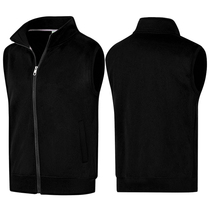 Black vest vest lint vest Solid color tooling embroidery printing custom-made enterprise group