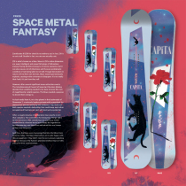 Normalizing ski equipment]2021CAPITA Space Metal Fantasy womens snowboard in stock