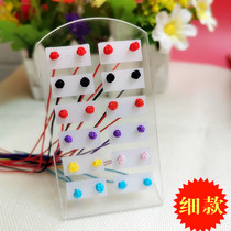 Fine Subsection Brief Handwoven Red Rope Ethnic Wind Color Ear Line Female Line of the Earline South Korea Temperament