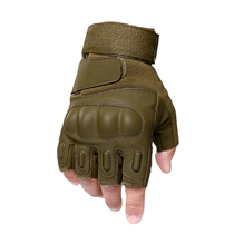 CQB players born outdoor tactical gloves Mens half-finger gloves Armor special non-slip combat gloves anti-cut