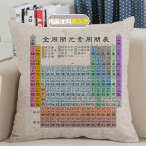 Chemistry creative gift element periodic table pillow pillow cushion cushion to send middle school students teacher student gift Teachers Day