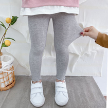 Girls underpants 2022 Spring Summer swarm with long pants lace up to open crotch Kindergarten female baby big elastic pants