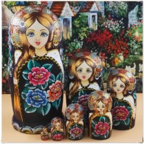Boutique 7 Floors Russian Jacket Professional Linden Wood New Pint Hand-painted Frosted Gift Pendulum 1184