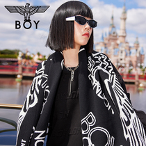 boylondon eagle LOGO jacquard scarf 2021 New Tide warm men and women bib 903702