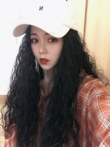 U-shaped wig female long curly hair big wave fluffy natural half-cap Net red cute corn hot one piece of micro roll