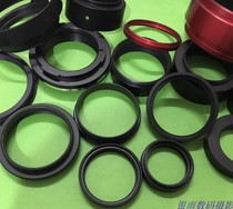 Designed and customized according to customer needs various adapter rings extended lifting ring connectors oxidized black aluminum.