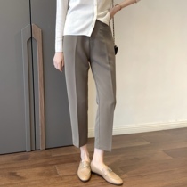 THEWOW 22 spring autumn new guests for fabric comfort 100 hitch lean and lean support with type tapered feet Western pants woman