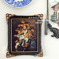 Good things happen at the scene Home soft decoration European retro relief picture frame golden flower decorative painting