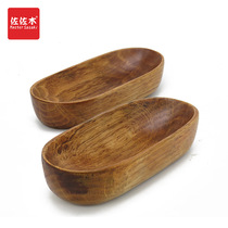Japanese Kogu Wooden boat type Towel tray Napkin pad Tea towel tray Wooden bowl Dinner plate Hotel supplies
