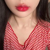 (Super Korean sister)White peach Panna cotta blackrouge ten deadly sins water light mirror moisturizing juice lip glaze hg02
