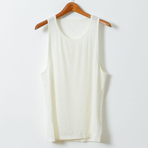 Summer mens Merino wool quick-drying deodorant antibacterial sports vest Merino sleeveless base t-shirt new