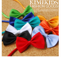  Childrens bow tie Boys red bow student piano performance Big child flower girl dress small bow tie