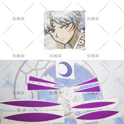 taobao agent Inuyasha kills the tattoo sticker on the face of Xianji face, cosplay can tear tattoo stickers