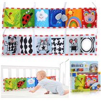 Baby Colour black and white double-sided guardrails with multi-touch multifunction Early teaching boob book Baby Toys 0-1 years old