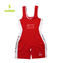 Kangrui one-piece wrestling suit Mens and womens international freestyle wrestling suit spandex high