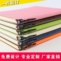 Business Retro Creative Pen Notebook Customized Printed LOGO Student Office Leather Work Notepad Customized