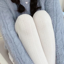 Japanese jk white pantyhose warmly thin socks socks fall and winter Lolita pants girl