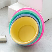 (Deepening design four-piece set) round thick plastic household washbasin baby basin washing basin