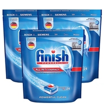 finish bright dish Multi-Effect one dish block 3 bags total 72 small dishwasher special washing block soft water