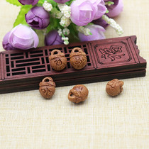 Wild genuine Dragon grain peach walnut carving handmade diy material preparation accessories accessories accessories Fidelity dragon pattern blessing