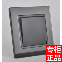 Black tempered glass access control door door emergency button access control key switch doorbell switch normally open reset