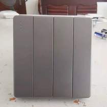  86 type panel 4-gang four-position four-open self-reset rebound normally open normally closed switch button Smart access control gray